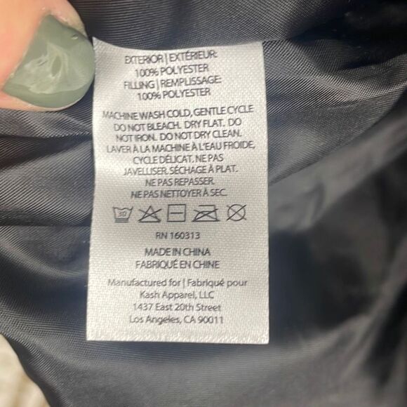 Socialite Diamond Pattern Quilted Lightweight Zip Front Vest / Liner S/M Black - Picture 7 of 7